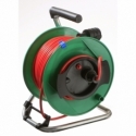 Safety extension reel 285mmØ 50m H05VV-F 3G1,5 red