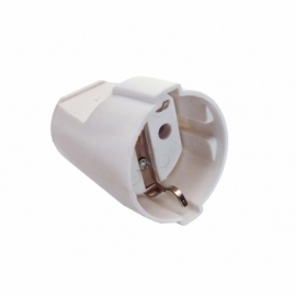 CONECTOR 2P+TERRA BRANCO