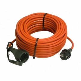 Rubber cable extension 20m H05RR-F 3G1,5 red
