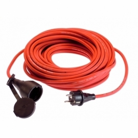 Rubber cable extension 25m H05RR-F 3G1,5 red