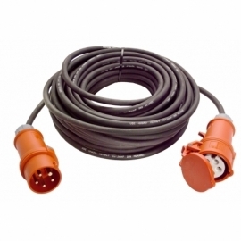 CEE-neoprene rubber cable extension 16A,11Kw, 10m