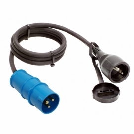 Adapter cord CEE to DIN 2PE 16A/ 250V 1,5m cable 