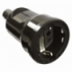 PLUG CONNECTOR BLACK PVC