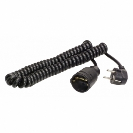 PVC SPIRAL EXTENSAO CABO H05VV-F 3G1,5 PRETOEXPAN