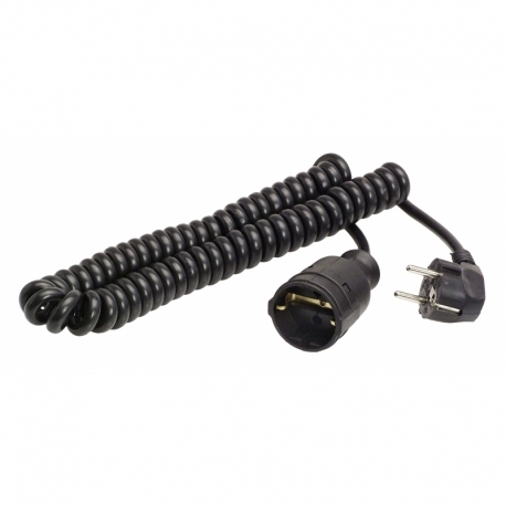 PVC SPIRAL EXTENSAO CABO H05VV-F 3G1,5 PRETOEXPAN