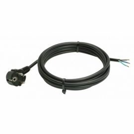 2P+E cord 3m H05VV-F 3G1,0 black