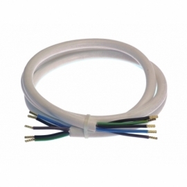 Cord for grills or ovens 1,5m H05VV-F 5G1,5 white 