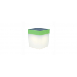 TABLE CUBE SOLAR LED 1W 3000K IP44 VERDE