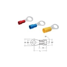 TERMINAL ISOLADO ANEL 1,5-2,5MM2 10MM