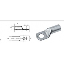 TERMINAL TUBULAR 25MM2 C/FURO 6MM DIAMETRO