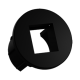 MINI PIX 1x KEYSTONE CUSTOM BLACK (hole Ø 28mm)