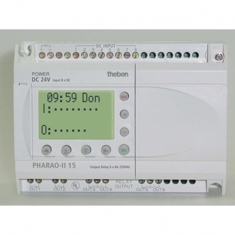 AUTOMATO PLC PHARAO-II 15 (8E/6S) 24V DC