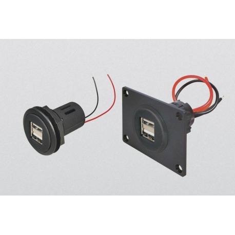 TOMADA DUPLA USB 12-24V/5V DC (2x 2500mA)