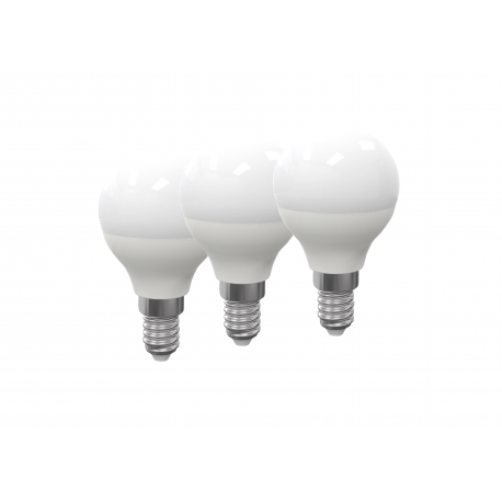 KIT 3PZ LAMPADA LED GLOBO E14 3W 249LM 3000K 160° 