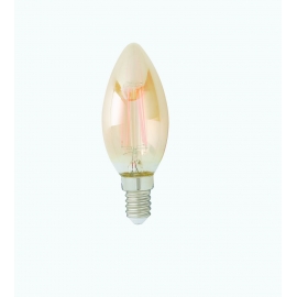 LAMPADA LED FILAMENTO AMBRA E14 4W 420LM 2500K 360
