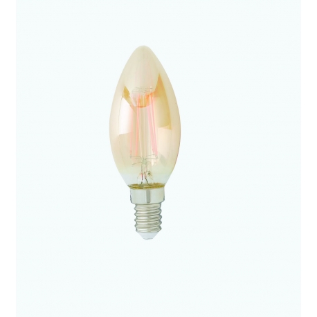 LAMPADA LED FILAMENTO AMBRA E14 4W 420LM 2500K 360