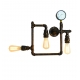 PLAFONIERA AMARCORD RUGGINE 3XE27 45X46CM