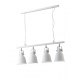 SOSPENSIONE LEGEND BIANCO 4XE27 85,5X15,5CM