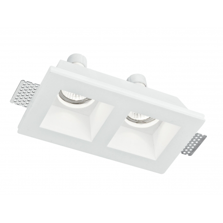 INCASSO GHOST BIANCO 2XGU10 21,4X11,8X5,5CM