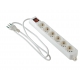 MULTIPRESA 6 SCHUKO CON INTERRUTTORE E CAVO 1,5M C