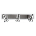 SPOT LED MIAMI ORIENTABILE NIKEL CON VETRO 3XGU10 