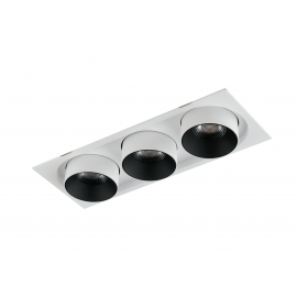 INCASSO LED OUTSIDER ORIENTABILE BIANCO 3X30W 7200