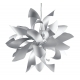 SOSPENSIONE BLOOM BIANCA/SILVER 6XG9 65CM
