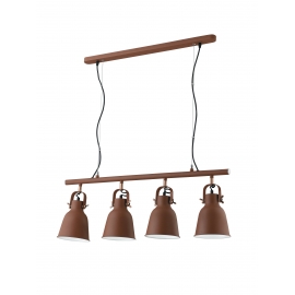 SOSPENSIONE LEGEND CORTEN 4XE27 85,5X15,5CM