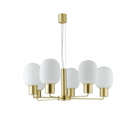 LAMPADARIO FELLINI ORO 6XE27 98CM