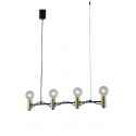 SOSPENSIONE AXON NERA/ORO 4XE27 89X7,5CM