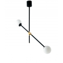 SOSPENSIONE ANTITESI NERA/ORO 2XE14 91X75X13CM