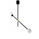 SOSPENSIONE ANTITESI NERA/ORO 2XE14 91X75X13CM