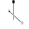 SOSPENSIONE ANTITESI NERA/ORO 2XE14 91X75X13CM