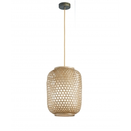 SOSPENSIONE ZEN BAMBU' NATURALE 1XE27 30CM