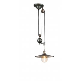 SOSPENSIONE ARKITA GRIGIO ARDESIA 1XE27 36CM
