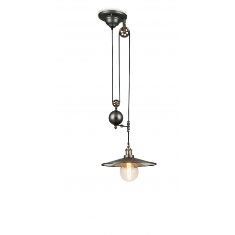 SOSPENSIONE ARKITA GRIGIO ARDESIA 1XE27 36CM