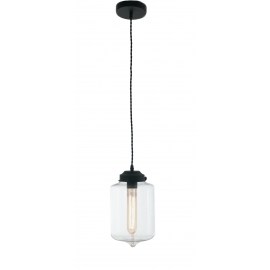 SOSPENSIONE EVELYN TRASPARENTE 1XE27 18CM