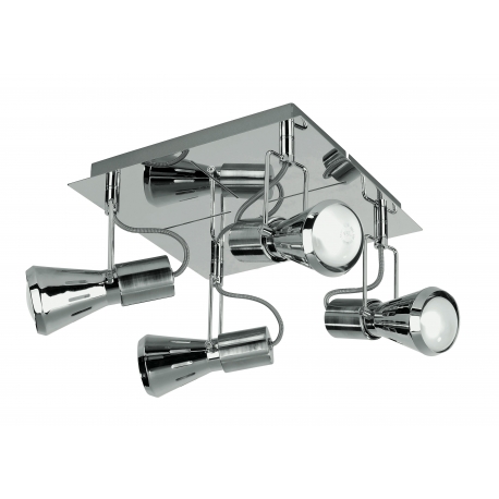 SPOT CADILLAC ORIENTABILE CROMO 4XE14R 24X24X15CM