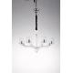 LAMPADARIO AURORA BIANCO 8XE14 73X48CM
