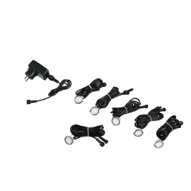 KIT 6PZ INCASSI LED RIDER NIKEL 6X0,6W 100LM 4000K