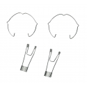 KIT 2PZ MOLLE INCASSO MURO E 2PZ MOLLE INCASSO LAM