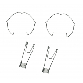 KIT 2PZ MOLLE INCASSO MURO E 2PZ MOLLE INCASSO LAM