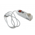 MULTIPRESA 1 SCHUKO, 2 BIPASSO E 2 USB 2.1A CON IN