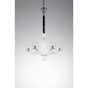LAMPADARIO AURORA BIANCO 6XE14 68X48CM