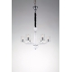 LAMPADARIO AURORA BIANCO 6XE14 68X48CM