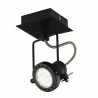 SPOT LED TECHNO ORIENTABILE NERO 1XGU10 5W 400LM 4