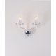 APPLIQUE AURORA TRASPARENTE 2XE14 33X24CM