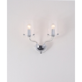 APPLIQUE AURORA TRASPARENTE 2XE14 33X24CM