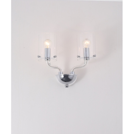 APPLIQUE AURORA TRASPARENTE 2XE14 33X24CM