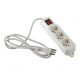 MULTIPRESA 3 SCHUKO CON INTERRUTTORE E CAVO 1,5M C